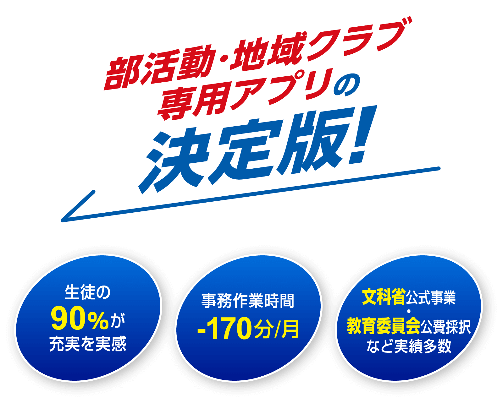 部活アプリの決定版！
